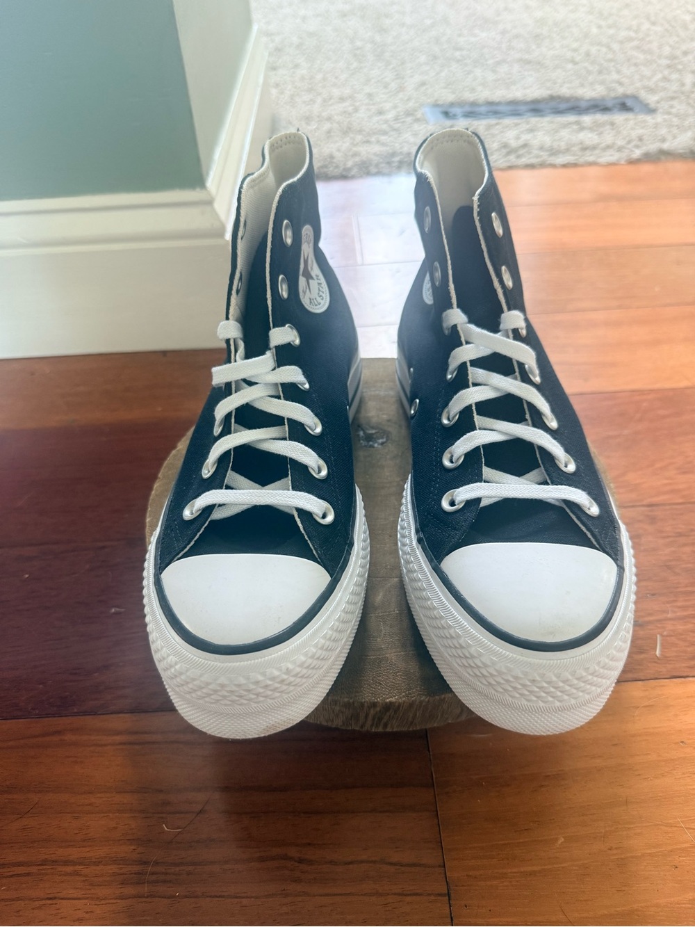 Converse Chuck Taylor All Star Lift Platform High Top Black White Women’s - Picture 2 of 10